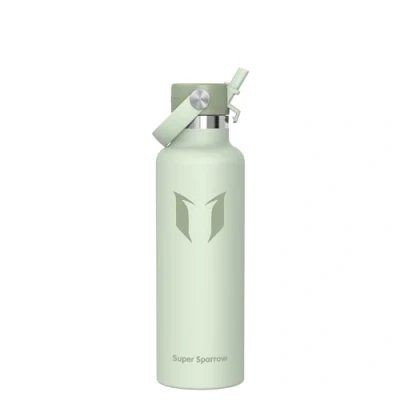 Image of Super Sparrow Water Bottle Stainless Steel 18/8 Metal 750ml Vacuum Insulated Bottles with Straw Lid Sports Flask for Gym, Travel,