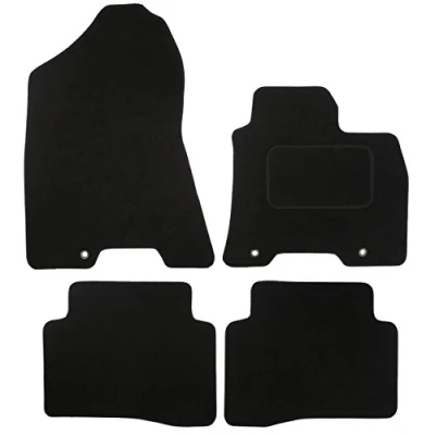 Image of JVL 3606 Fully Tailored Carpet Car Mat, Set of 4, Black