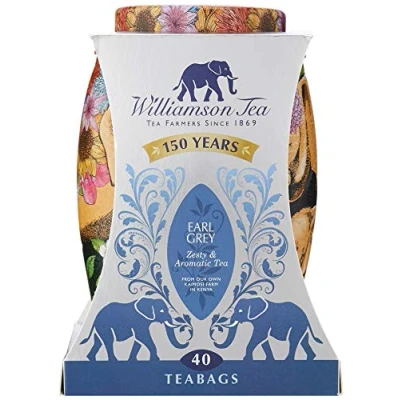 Image of Reap What You Sow Elephant Tea Caddy Earl Grey 100g 40 Individual Bags Limited Edition