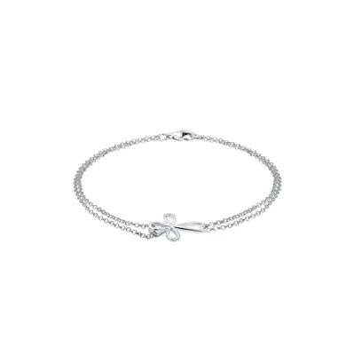Image of Elli Women Bracelet Cross Symbol 925 Silber Length 17cm 0206470216