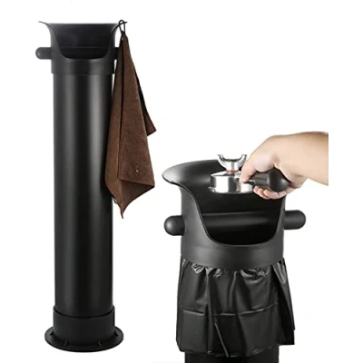 Image of Carerleg@ Espresso Coffee Knock Box Container, Waste Bin, Durable Box,Floor Standing Tube Bin Machine Professional Accessories with Garbage Bag &amp; Cloth