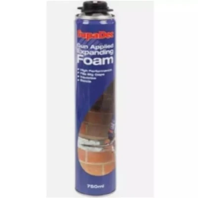 Image of SupaDec 750ml Gun Grade Expanding Foam Fills Big Gaps Insulates and Bond Filler Professional Fill &amp; Fix Can High Performance Seals Weatherproof DIY Adhesive Cracks
