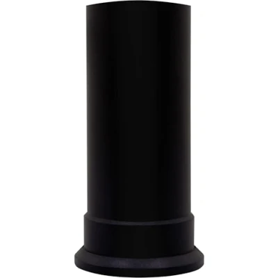 Image of Adam Short Straight Stove Pipe in Black