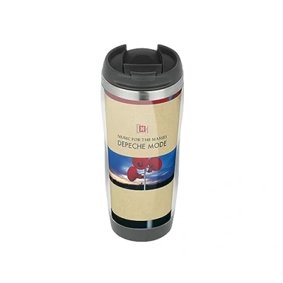Image of Glades Depeche Mode Music for The Masses Travel Mug, Thermal Insulated Cup Hot and Cold Beverages Drinks