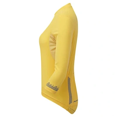 Image of Altura Womens All Roads Short Sleeve Cycling Jersey Yellow 10