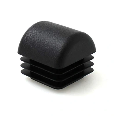 Image of Qty: 16pcs 25mm (1&quot;) Square Tube Domed Ribbed Inserts End Caps Stoppers Plugs for Table Chair Furniture Legs by Lifeswonderful®