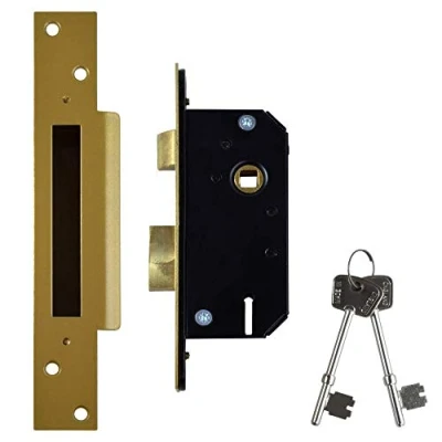 Image of WILLENHALL LOCKS M3 5 Lever Sashlock 50mm PB KD Boxed