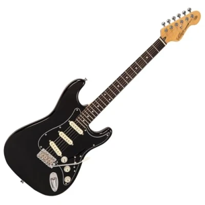 Image of VINTAGE V60 COASTER SERIES ELECTRIC GUITAR GLOSS BLACK