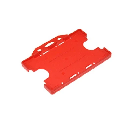 Image of ID Card It Double Sided Pass Badge Holder Red