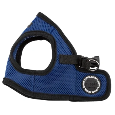 Image of Puppia Soft Vest Harness B/RBLUE/3L