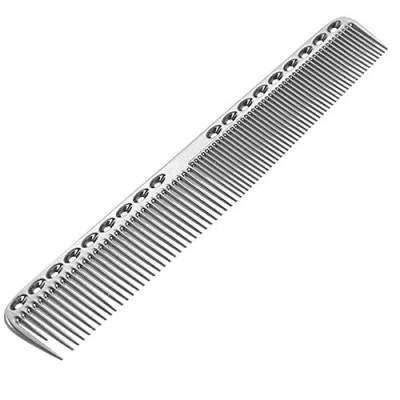 Image of Hair Combs Professional Aluminum Metal Cutting Comb Salon Comb,Hairdressing Comb,Master Barber Hairdressing Hairbrush for and Styling