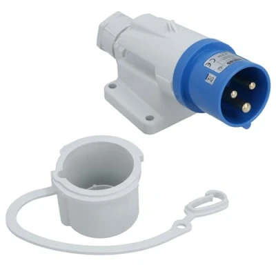 Image of AB Tools 230v Mains 16A Surface Mount Inlet Socket Caravan Motorhome Trailer Hook Up