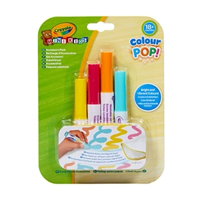Image of Goliath Crayola Colour Pop Felt Tip Pens Refill Pack of 4 Washable for Ages 18 Months and Above, 256744.010