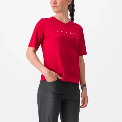 Image of CASTELLI 4523047 611 Trail TECH 2 W TEE Women&#039;s T Shirt Dark red M