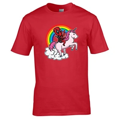Image of Deadpool Unicorn Red Large