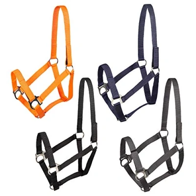 Image of PFIFF 102921 Jocose Safety Halter Paddock Headcollar Grey Pony
