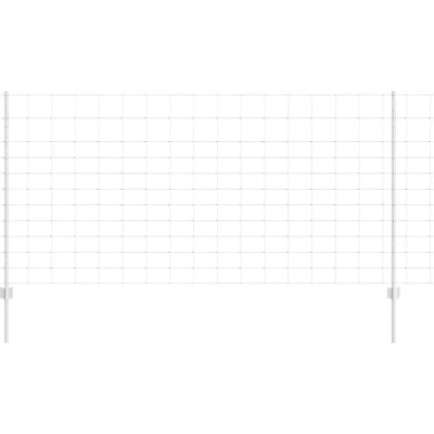 Image of vidaXL Fence Posts 22 pcs U Channel 120 cm Galvanised Steel