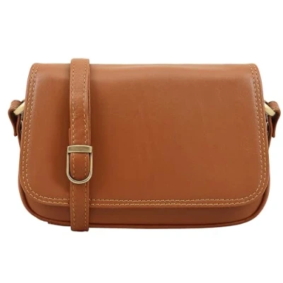 Image of Lloyd Baker Genuine Leather Crossbody Bag, Soft Shoulder Handbag with Adjustable Strap, Compact Size Multiple Compartments, AMRITSAR (Tan)