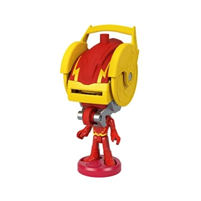Image of Imaginext Fisher Price DC Super Friends Head Shifters The Flash figure &amp; Speed Force Cycle transforming vehicle for pretend play