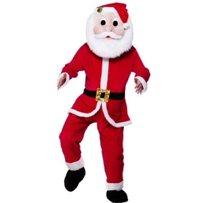 Image of Wicked Costumes Adult Deluxe Santa Claus Fancy Dress Mascot One Size