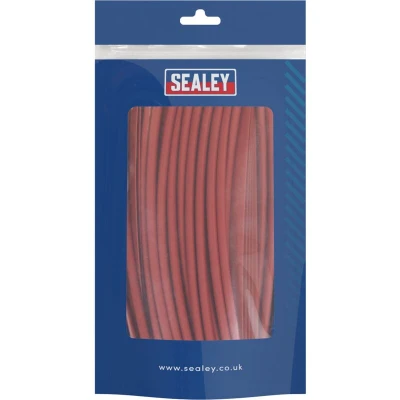 Image of Sealey Red Heat Shrink Tubing 200mm 100 Piece