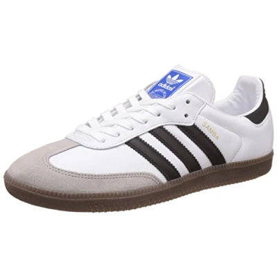Image of adidas Men&#039;s Samba OG Trainers, White (FTWR White/Core Black/Gum), 9 UK