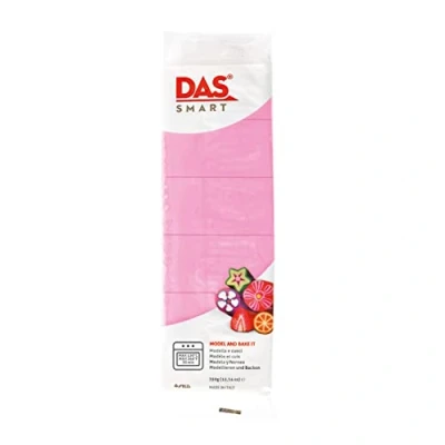 Image of DAS Smart Oven Bake Modelling 350g Clay, Rose, Ideal for Professionals and Hobbyists