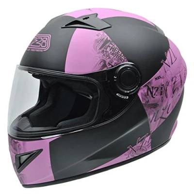 Image of NZI Must II Multi Victory Helmet, Black and Pink Decorations, XS