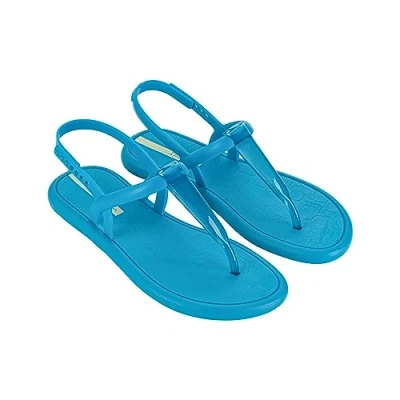 Image of Ipanema Women&#039;s Glossy Sandal FEM, Blue/TRANSP Blue, 1/2 UK