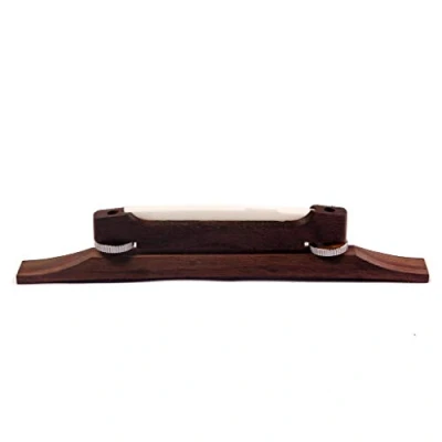 Image of Alnicov Archtop Bridge Adjustable Rosewood Guitar with Bone Saddle for 6 String Jazz Replacement Parts