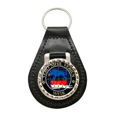 Image of Weir Scottish Clan Leather Key Fob