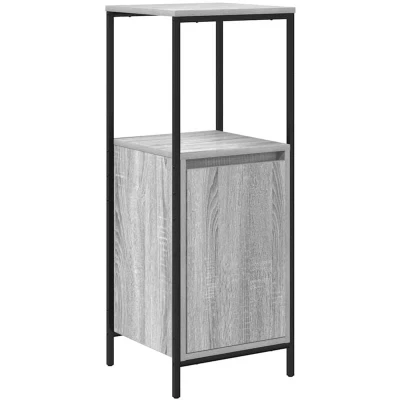 Image of vidaXL Bathroom Cabinet with Shelves Grey Sonoma 36x35x95 cm