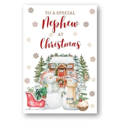 Image of Second Ave Nephew Christmas Snowmen Winter Xmas Holiday Festive Greetings Card