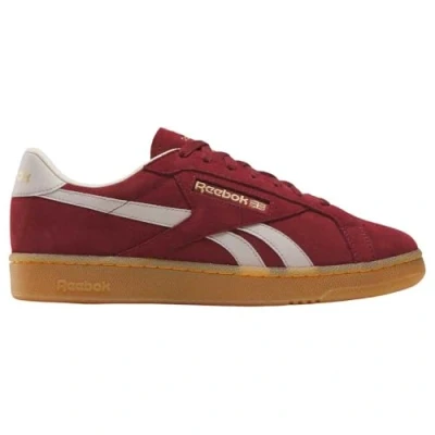 Image of Reebok Unisex Club C Grounds UK Tennis Shoes, RICHMAROOON/Moonstone/RBKBRASS, 8
