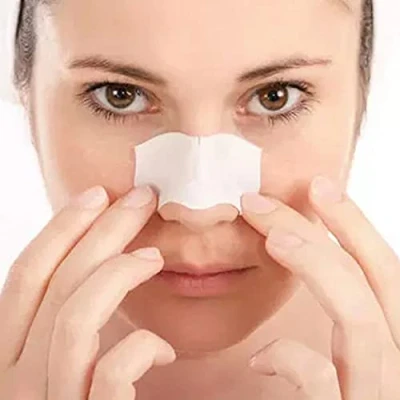 Image of Glamza Blackhead Removal Strips Nose Face Mask Deep Cleansing Pore Treatment Sachets UK (X1 Masks)