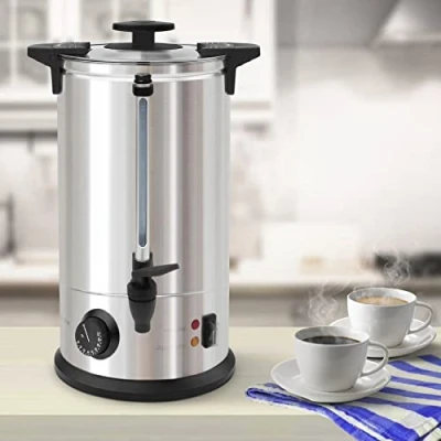 Image of 30 Litre Electric Stainless Steel Catering Hot Water Boiler Tea Urn Commercial