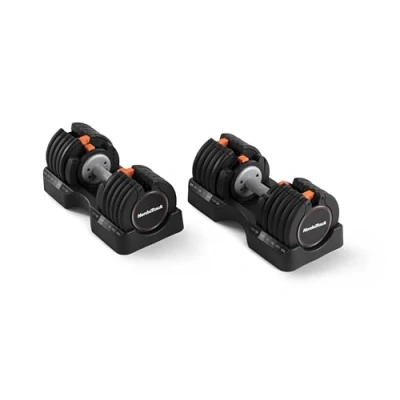 Image of NordicTrack 25 kg Select a weight Dumbbell Pair, Black