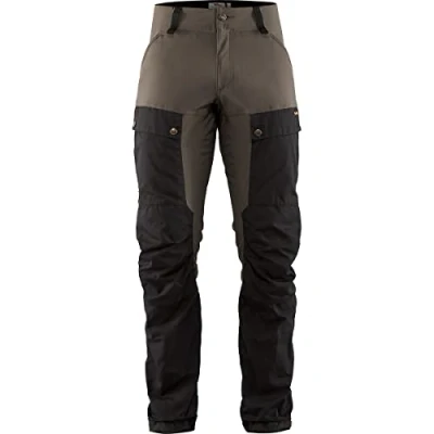 Image of FJÄLLRÄVEN Men&#039;s Keb Trousers Reg, Black (Black/Stone Grey 550 018), 50 UK