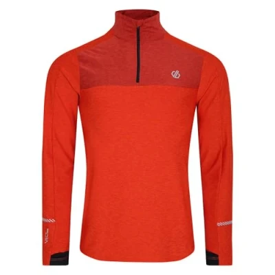 Image of Dare 2b Men&#039;s Power Up II Lightweight Jersey Cinnamon Tuscan Red Marl, Size: XS