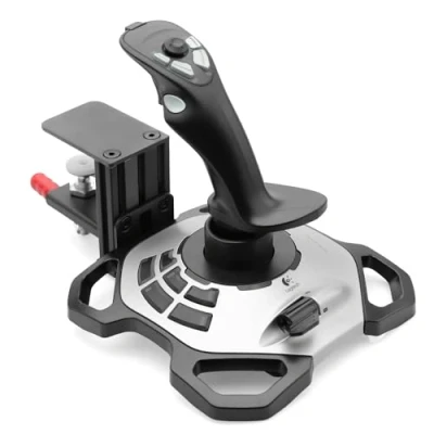Image of Huye Steel Clamp on Joystick Mount Designed ONLY for Logitech G Extreme 3D PRO Windows, Adjustable Durable Desk Holder (Flight Not Included) 2 Pack/Lot