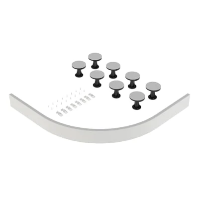 Image of Balterley Shower Tray Leg Set White For 1000mm 1200mm Quadrant &amp; Offset Resin Trays