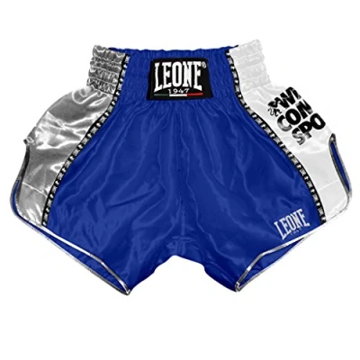 Image of LEONE 1947, Training Shorts Kick thai, Unisex Adult, Blue, L, AB760