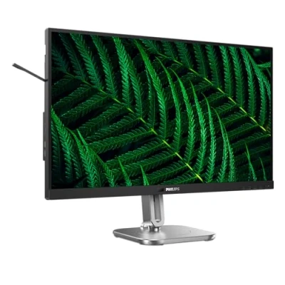 Image of PHILIPS 27B2G5601 27 inch Quad HD monitor, height adjustable, speakers, Adaptive Sync (2560x1440, 100 Hz, 2x HDMI 1.4, 1x DisplayPort 1.2, USB C (100W PD), Hub, RJ45) dark gray