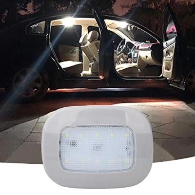Image of Auto Car Ceiling Roof Lights Magnetic Dome Light Universal USB Rechargeable Wireless 10 LEDs Interior Reading Back Trunk for and Exterior of Car, Motorhome,Truck