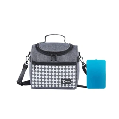 Image of DAROSS Lunch Bag，Insulated Bag，Thermal Cooler Bag，Lunch Bags for Women/Men/Kids，Lunch Cool Bag (Grey/A)