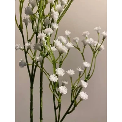 Image of Ferris Heart Sloane Artificial White Gypsophila Stem 60cm tall