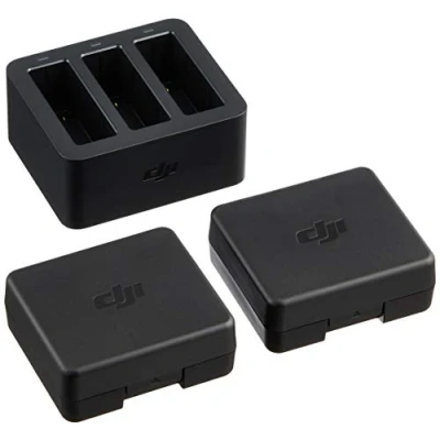Image of DJI Osmo Action Part 3 (UK Plug) Charging Kit for Batteries Camera, Contains and Charges upto Rechargeable Batteries, Accessories, 2 Included