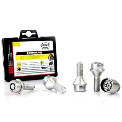 Image of Fits Nissan Primastar Heyner Germany Locking Wheel Nuts Set 4 Car Security Locks Anti theft M14x1.5 585/5A