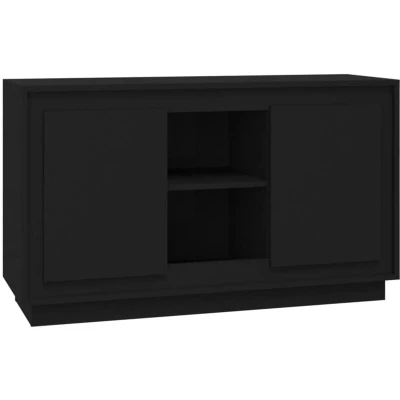 Image of vidaXL Sideboard Black 102x35x60 cm Engineered Wood
