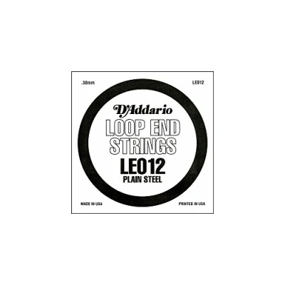 Image of D&#039;Addario .012 Plain Steel Loop End Single String
